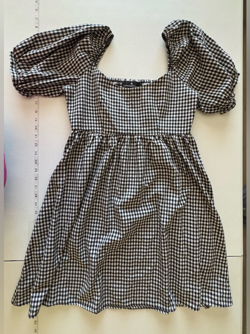 Small Pomander Place Tuckernuck Black Gingham Abigail Dress
